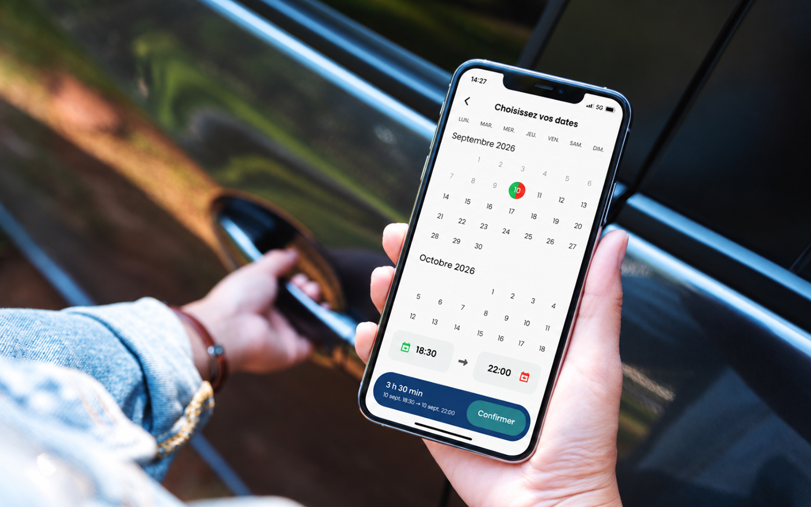 Réserver une voiture partagée depuis l’application AsYouRide